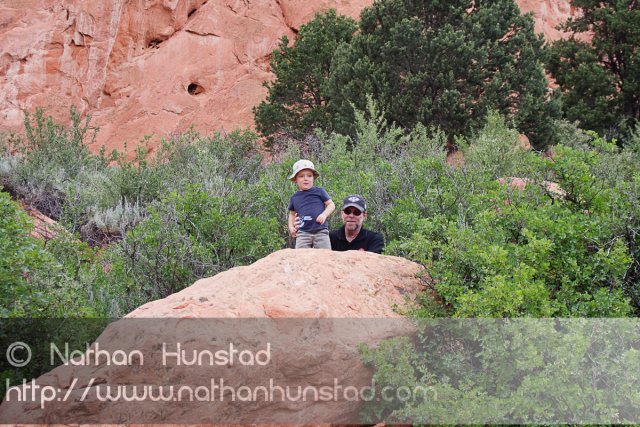 Michael Weber and John Miller in Garden of the Gods Park in Colorado Springs, CO